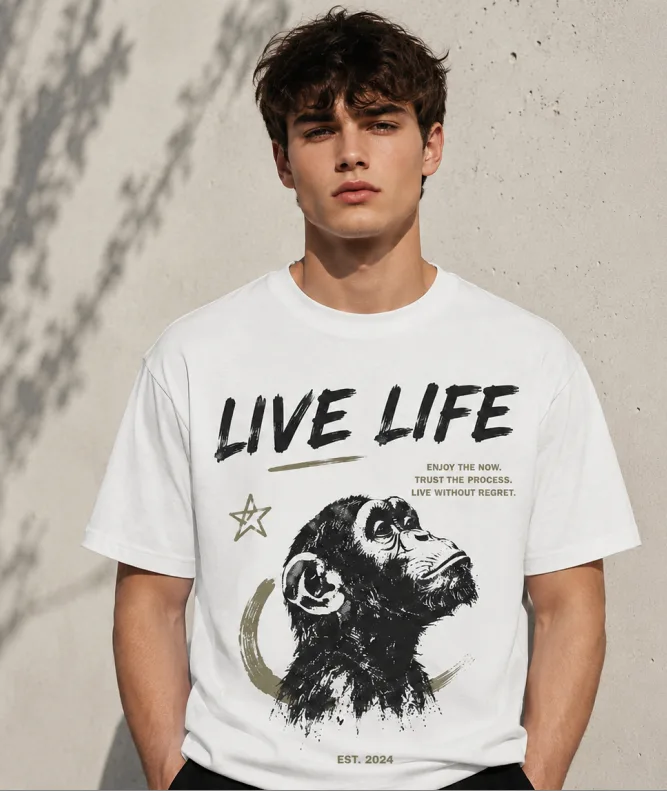 Camiseta Monkey Live LIfe